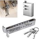AutoBizarre Anti-Theft Car Clutch Pedal Lock Chrome Finish Stainless Steel Security Lock System for All Cars