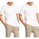 Bonds 2 Pack V Neck Raglan Blank Plain Mens White T‑Shirt Tee Top Soft Cotton M9762W (2XL / 22)