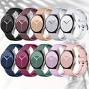 8 Packs Bands For Galaxy Watch 4 Band/watch 5 Band, For Watch 3/active 2 Watch Bands, 20mm Soft Silicone Sport Strap Replacement Women/men