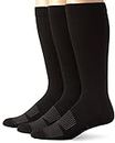 Wrangler Men's Western Boot Socks, Black, Large(Pack of 3)