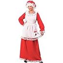 Fun World Costumes Women's Adult Mrs.Claus Promo Suit, Red/White, One Size