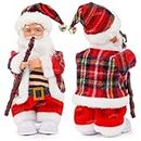 Zest 4 Toyz Musical Santa Claus Doll Toy with Lights Music Moving Body Dancing and Singing Santa Claus Doll Battery Operated Musical Moving Figure-26 cm