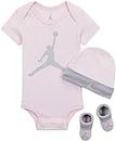 Nike Air Jordan 3 Piece Infant Set Rosa LJ0041-A9Y Size 0-6M
