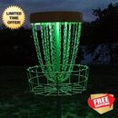 2 LED Disc Golf Basket Light up glow mvp black hole pro innova portable practice