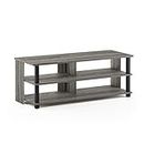 Furinno Sully 3-Tier TV Stand For TV Up To 50, French Oak Grey/Black