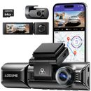 AZDOME M550ProDash Cam 3Channel 5GHz WiFi GPS Dual 4K+1080P Parking Mode3.19"IPS