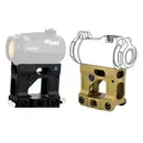 Tactical Scope Riser Mount Unit FAST Mount For H1 H2 588 Scope Base 20mm Rail and Duty RDS