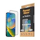 PanzerGlass™ Clear Glass screen protector for iPhone 14 Pro - Ultra-Wide Fit tempered glass screen protector with anti-fingerprint coating and mounting aid for easy installation
