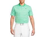 Nike Men's Dry Victory Stripe Polo Golf Shirt (US, Alpha, Large, Regular, Regular, Spring Green/Black)