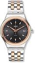 Swatch SISTEM TUX Two-Tone Automatic Mens Watch YIS405G