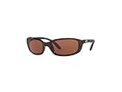 Costa Brine 6S9017 901701 59MM 10 Tortoise/Copper 580P Plastic Polarized Oval Sunglasses for Men + BUNDLE with Designer iWear Eyewear Kit