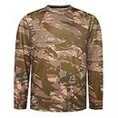 MSCYAE Men's Hunting Shirt Lightweight Camo Clothes for Outdoor Fishing,Tactics and Other Activities, Cp/Brown, 3X-Large