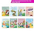 Jolly Kids Beautifully Illustrated Fairy Tales Books E Set of 8 Combo Storytelling Books For Kids Ages 3-8 Years [Paperback] Jolly Kids