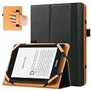 VOVIPO Coque de protection universel pour liseuse électronique 6-6.8 pouces, étui folio compatible avec la liseuse kindle paperwhite BQ Kobo Kindle Sony Pocketook Tolino 6 6.8 pouces-Black