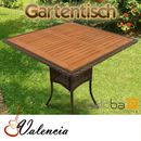 Mesa de jardín mesa de terraza mesa de comedor mesa de balcón muebles de jardín madera y poliuretano
