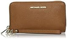 Michael Kors Jet Set Travel Large Smartphone, Porte-Monnaie Femme, Marron (Luggage), 2.5x11.4x21.6 cm (B x H x T)