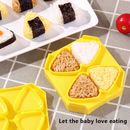 1Set Rice Ball Mould Bento Maker Cooking Tools Sushi Rice Mold Kitchen Gadgets_w
