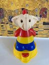 ♥ Vintage Kiddicraft Plastic Elephant Shapes Educational Awakening Toy
