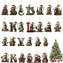Grinch Christmas Tree,decorazioni Natalizie, 26 Letters of Acrylic Pendant Grinch Christmas Tree Decoration,divertenti Decorazioni In Resina Verde,le Feste E Le Feste