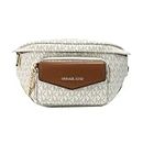 Michael Kors Women Maisie Large 2 In 1 Waistpack Fanny Pack Belt Bag, Vanilla, Belt Bag Sling Pack