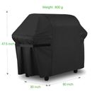 BBQ XL Grill Cover Gas Barbecue Heavy Duty Waterproof Dustdproof Outdoor Black