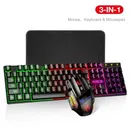 Gamer Keyboard And Mouse For Computer Pc RGB Gaming Keyboard Laptop Backlight Gamer Kit 104 Keycaps