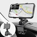 TOFURT Car Mobile Phone Holder 360 Degree Rotation Car Dashboard Cell Phone Mount Car Automobile Cradle Suitable for 4 to 7 Inch Smartphones