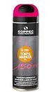 Tempo Marker Temporary Fluorescente Marcatura Spray Vernice Ciliegia Colore Rosa 500 ml
