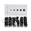 EFGTEK 170 Pieces Closed Rubber Grommet Assortment,7 Sizes for Firewall Solid Closed Hole Plug and Wire Electrical Appliance Plumbing