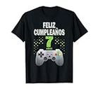 Cumpleanos Niños Gamer, Feliz Cumpleaños, 7 Años Spanisch T-Shirt