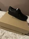 New Clarks Boys Wallabee O Black Soft  Leather Shoes  size Uk 5 G  Eu 38