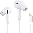 Lighting Earphone for Calling and Music Compatible with i-Phone 6/7/8/X/11/12/13-6 Plus/7 Plus/8 Plus/XR/XR Max/11 Pro/11 Pro Max/12 Pro/12 Pro Max/13 Pro/13 Pro Max