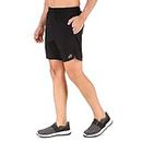 ReDesign Apparels Men's Sports Shorts, Large (Black, Nsshorts)