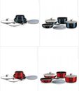 Ensemble 9 ustensiles de cuisine à induction avec poignée click-it détachable * Choisissez la couleur