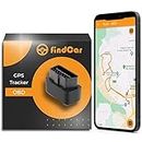 findCar OBD - Localizzatore GPS per auto OBD [GPS tracker OBD]. Senza installazione. Posizione in tempo reale. Allarmi: Limite di Velocità, Antifurto e Geofence