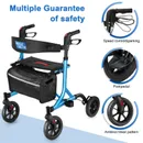 Rolling Walkers for Seniors with Seat Folding Rollator Walkers Lightweight 300lb