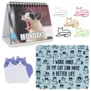 Office Gift for Cat Lovers | Cute Cat Office Supplies - Funny Cat Memes Deskt...
