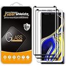 (2 Pack) Supershieldz for Samsung Galaxy Note 9 Tempered Glass Screen Protector with (Easy Installation Tray) Anti Scratch, Bubble Free (Black)