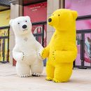 Abito da mascotte grande gonfiabile orso polare cosplay festa abito Halloween