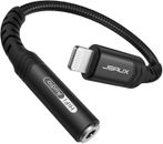 JSAUX Lightning to 3.5mm Adapter, iPhone Headphone Adapter [Apple MFi Certified]