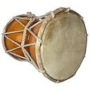 GT manufacturers Damru Percussion Indian Music Instrument Damaru Folk Bhajan Kirtan Pooja (Brown)