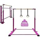 LANDGARDEN Gymnastic Kip Bar,Horizontal Bar for Kids Girls Junior,3' to 5' Adjustable Height,Home Gym Equipment,Ideal for Indoor and Home Training,1-4 Levels,260lbs Weight Capacity