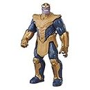 Avengers Marvel Titan Hero Series Blast Gear Deluxe Thanos Action Figure,Toy, Inspired byMarvel Comics, For Children Aged 4 and Up,Blue, 30-cm