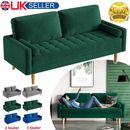 2 Seater 3 Seater Velvet Sofa Modern Couch Love Seat Settee Room Apartment Home