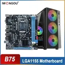 IWONGOU B75 Motherboard Set PC Motherboard Gaming Kit WithCore I3 I5 I7 DDR3 Plate Placa Mae LGA