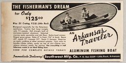 1947 Print Ad Arkansas Traveler Aluminum Fishing Boats Southwest Little Rock,AR