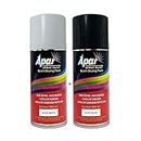 APAR Spray Paint GLOSS WHITE and GLOSS BLACK- 225ml each(Combo Pack of 2-pcs) For Cycle, Bike, Cars, Home Metal Wood and Plastic Furnitures Painting