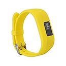 ELECTROPRIME Silicone Watch Band Wrist Strap Holder Buckle for Garmin vivofit 3 Yellow