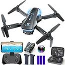 TENSSENX Drone with Camera, 1080P HD FPV Foldable RC Quadcopter with 90° Adjustable Lens, Gestures Selfie, One Key Start, Altitude Hold, 360° Flip, 2 Batteries, Toys Gifts for Kids, Adults, Beginner