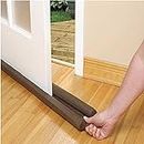 Pack of 2 Door Window Draught Excluder, Twin Draft Guard Draught Excluder Dual Draft Stopper Energy Saving Insulating Cold Air Wind Dust Blocker Sealer Stopper (Dual Draft Guard)